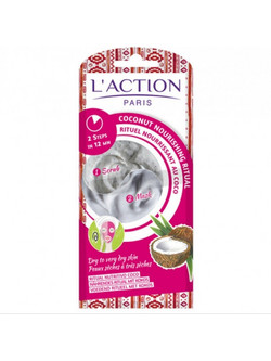 L'Action Coconut Nourishing Ritual Scrub & Κρεμώδης Μάσκα Προσώπου για Καθαρισμό 8gr