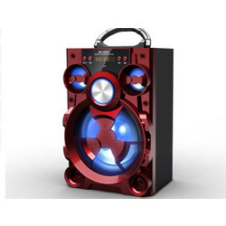 Kingwon MS-185BT Ηχείο Bluetooth 10W με Ραδιόφωνο Κόκκινο