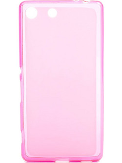 Θήκη Σιλικόνης για Sony Xperia M5 Ροζ