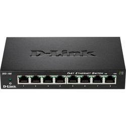 D-Link DES-108 Unmanaged L2 Switch με 8 Θύρες Ethernet 100Mbps