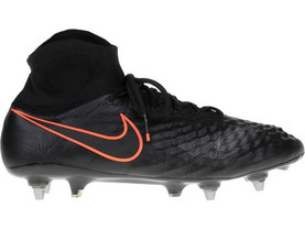 Nike Magista Obra II SG 844596-008 Ποδοσφαιρικά Παπούτσια με Τάπες και Καλτσάκι Μαύρα