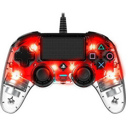 Nacon Illuminated Crystal Wired Controller PC & PS4 Red
