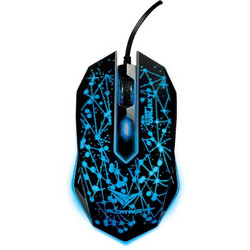 Alcatroz Classic Galaxy Ενσύρματο Gaming Ποντίκι RGB 2400 DPI Black
