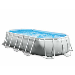 Intex Prism Frame 26796 Πισίνα Πλαστική με Μεταλλικό Σκελετό & Αντλία Φίλτρου 503x274x122cm