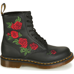 Dr. Martens 1460 Vonda Γυναικεία Αρβυλάκια Δερμάτινα Μαύρα με Χοντρό Χαμηλό Τακούνι 24722001