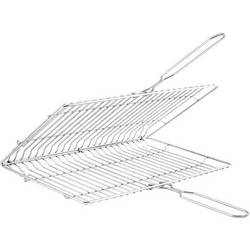 Roller Διπλή Σχάρα Ψησίματος Χρωμίου 38x24.5cm 41003