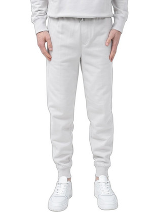 Calvin Klein Ανδρικό Παντελόνι Φόρμας με Λάστιχο Λευκό J30J319931-P06