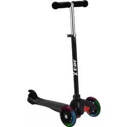 Bebe Stars X-Ride Παιδικό Πατίνι Τρίτροχο με Φωτάκια Μαύρο