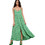 Funky Buddha Midi Καλοκαιρινό Καθημερινό Φόρεμα Floral Πράσινο FBL007-135-13