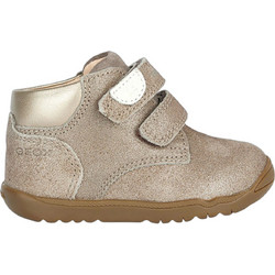 Geox Macchia Παιδικά Μποτάκια Χρυσά Suede με Σκρατς B164PC07722C9006