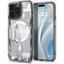 Spigen Ultra Hybrid Mag MagSafe Back Cover Zero One White (iPhone 15 Pro Max)