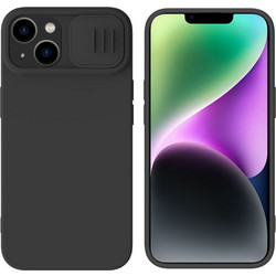 Nillkin Camshield Silky Magnetic Silicone Back Cover Black (iPhone 15 Plus)