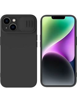Nillkin Camshield Silky Magnetic Silicone Back Cover Black (iPhone 15 Plus)