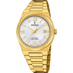 Festina Ανδρικό Ρολόι με Χρυσό Μεταλλικό Μπρασελέ F20038/1