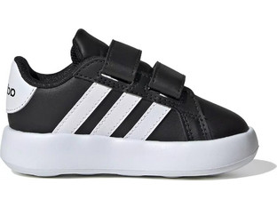 Adidas Grand Court 2.0 Hook Παιδικά Sneakers Μαύρα ID5272