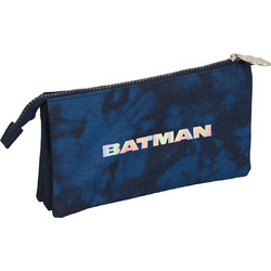Safta Batman Legendary Κασετίνα με 2 Θήκες Navy Μπλε 812304744