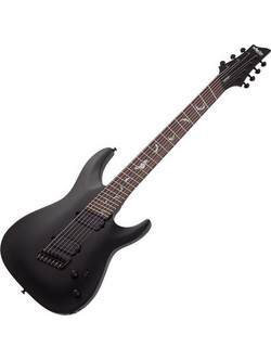 Schecter Damien Multiscale Ηλεκτρική Κιθάρα ST Style με HH Μαγνήτες και Ταστιέρα Rosewood 7 Χορδών Satin Black