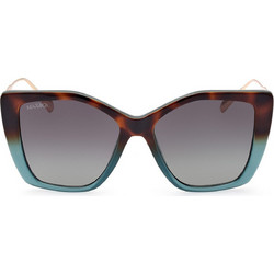 Max & Co MO0065 56N Γυναικεία Γυαλιά Ηλίου Πεταλούδα Μπλε Ταρταρούγα με Μαύρο Polarized Φακό