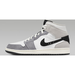 Jordan Air 1 Mid SE Ανδρικά Sneakers Μποτάκια Λευκά Γκρι DZ4136-002
