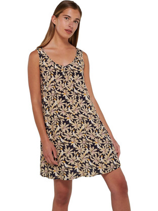 Vamp Mini Καλοκαιρινό Καθημερινό Φόρεμα Floral Μαύρο 20137