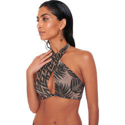 Bluepoint African Ovation Bikini Top Μπουστάκι Floral Σοκολατί 24066018-19