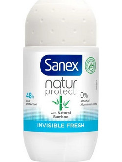 Sanex Natur Protect Invisible Fresh Φυσικό Αποσμητικό Roll On 48h Χωρίς Αλουμίνιο 50ml