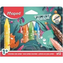 Maped Jungle Fever Κηρομπογιές Σετ 12τμχ