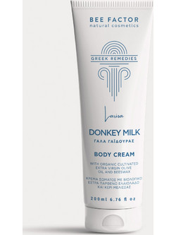 Bee Factor Greek Remedies Larisa Donkey Milk Ενυδατική Κρέμα Σώματος 200ml