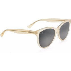 Maui Jim GS833-24S Γυναικεία Γυαλιά Ηλίου Στρογγυλά Κοκάλινα Άσπρα με Μαύρο Polarized Φακό