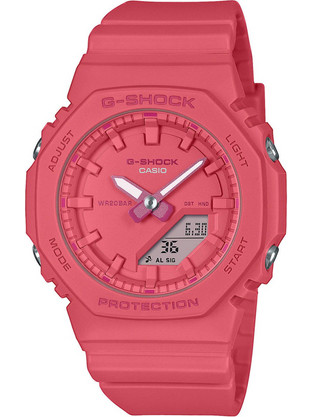 Casio G-Shock Γυναικείο Ρολόι Χρονογράφος με Φούξια Καουτσούκ Λουράκι GMA-P2100-4AER