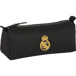 Safta Real Madrid Κασετίνα Βαρελάκι Μαύρη 812424742