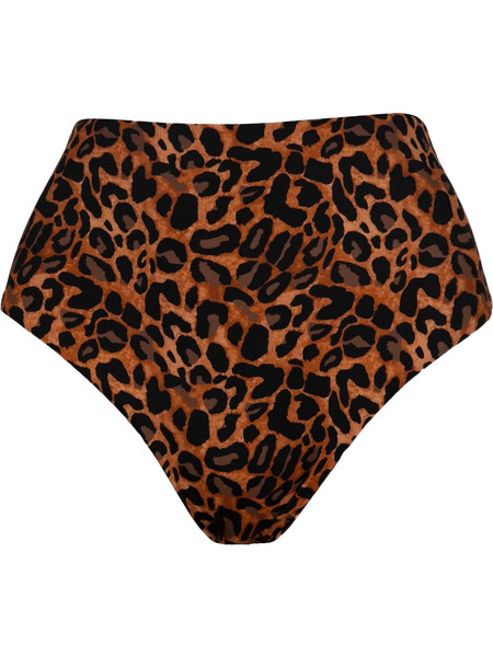 Rock Club Ψηλόμεσο Bikini Slip Animal Print Καφέ BP-3256