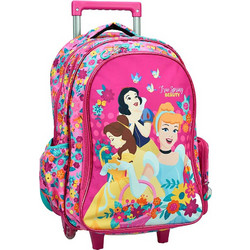 Gim Princess Spring Σχολική Τσάντα Τρόλεϊ Δημοτικού Ροζ 331-52074