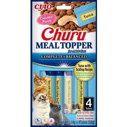 Inaba Churu Meal Topper Tuna with Scallop 4x14gr