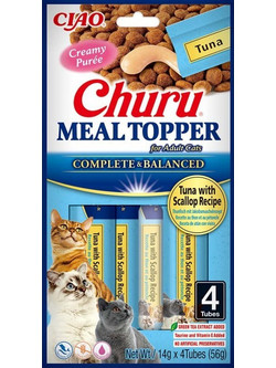 Inaba Churu Meal Topper Tuna with Scallop 4x14gr