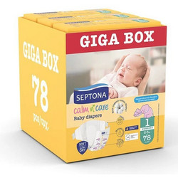 Septona Calm N' Care Πάνες No1 2-5kg 78τμχ