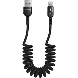 Mcdodo CA-6410 Spiral USB-A to Lightning Cable 1.8m Black 6921002664103