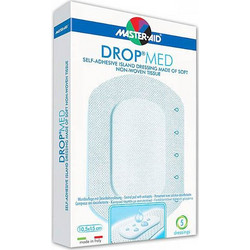 Master Aid Drop Med Αυτοκόλλητες Γάζες 10.5x15cm 5τμχ