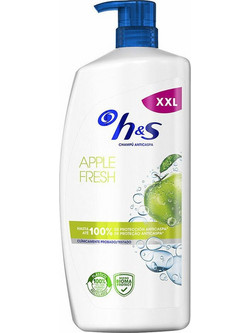 Head & Shoulders Apple Fresh Σαμπουάν κατά της Πιτυρίδας για Ταλαιπωρημένα Μαλλιά 1lt