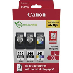 Canon PG-540L x2 & CL-541XL B/C/M/Y Photo Value Pack 3 Μελανιών Εκτυπωτή Inkjet 5224B015