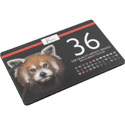 Nassau Fox Κασετίνα Ξυλομπογιές Σετ 36τμχ