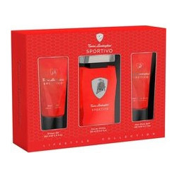 Lamborghini Sportivo Eau de Toilette 125ml + Shower Gel 100ml + After Shave Balsam 100ml