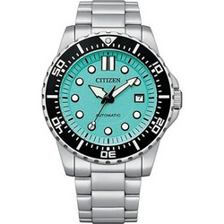 Citizen Automatic Ανδρικό Ρολόι Αυτόματο με Ασημί Μεταλλικό Μπρασελέ NJ0170-83X