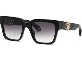 Roberto Cavalli SRC040M 0700 Γυναικεία Γυαλιά Ηλίου Τετράγωνα Μαύρα με Μαύρο Degradee Φακό