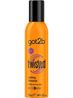 Schwarzkopf Got2B Twisted Curling Αφρός Μαλλιών για Μπούκλες Δυνατό Κράτημα 250ml