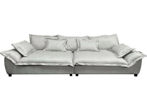 Woodwell Darby Τετραθέσιος Καναπές Γκρι 319x110x94cm Ε9413,2