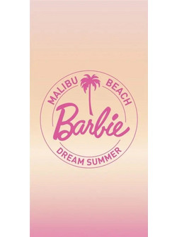 Aymax Barbie Malibu Beach Παιδική Πετσέτα Θαλάσσης Ροζ 70x140cm