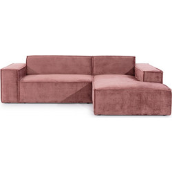 PoliHome Fubu Γωνιακός Καναπές Δεξιά Γωνία Ροζ 250x188x55cm 162525649
