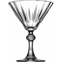Pasabahce Ποτήρια Martini Γυάλινα Κολωνάτα Diamond 238ml 12τμχ PAS.440099