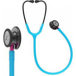 3M Littmann Classic III Παιδιατρικό Καρδιολογικό Στηθοσκόπιο Non Chill με Διπλό Κώδωνα Turquise Smoke Pink Finish 5872